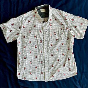 Free Planet Button Down Shirt Santa Claus